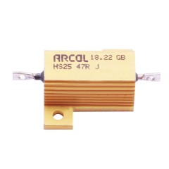 Arcol(艾高)铝壳电阻/RES CHAS MNT 47Ω 5% 25W